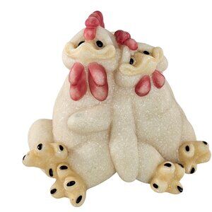 Quarry Critters Rhett & Colette Rooster Hen Chicken Figurine 42011